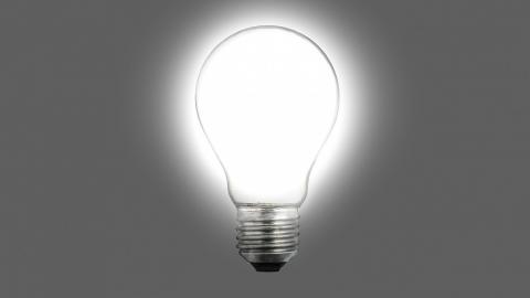 Stock image of the light bulb