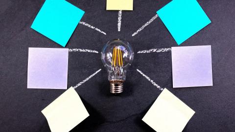 Stock images from post it notes and the light bulb
